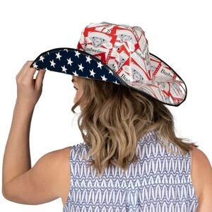 Budweiser American Flag Cowboy Hat